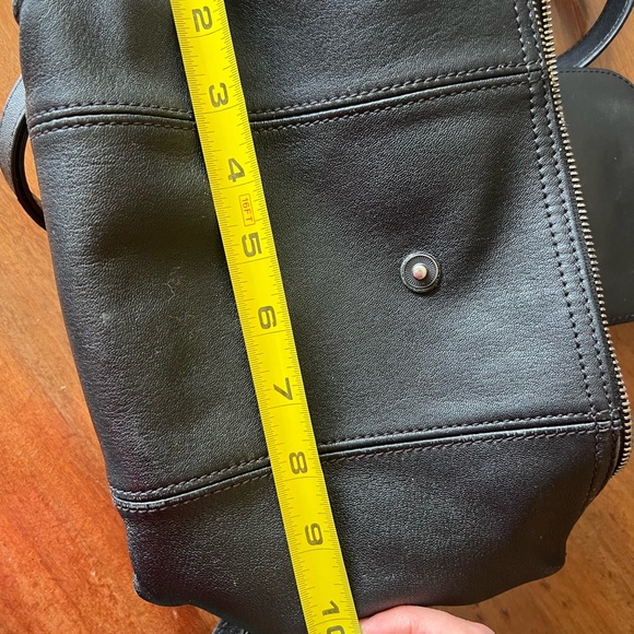 Longchamp backpack tote black LEATHER - Picture 6 of 9